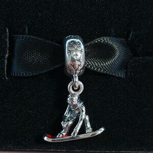 Authentic Pandora Retired Snowboarder Dangle Charm 791366EN09